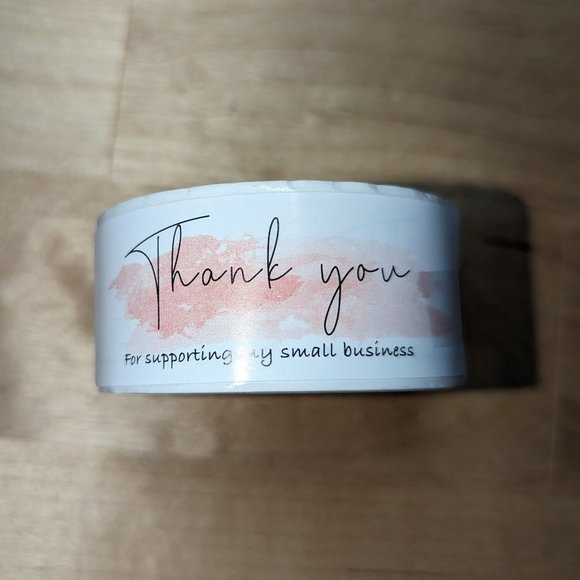 Other - 120pcs 3" x 1" Rectangle Thank You For Supporting My Small Business Sticker